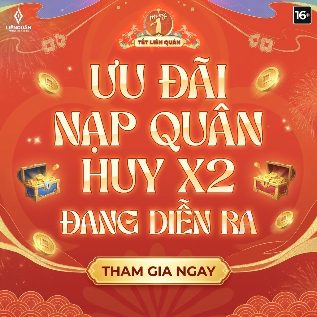 Ưu đãi nạp Quân Huy x2